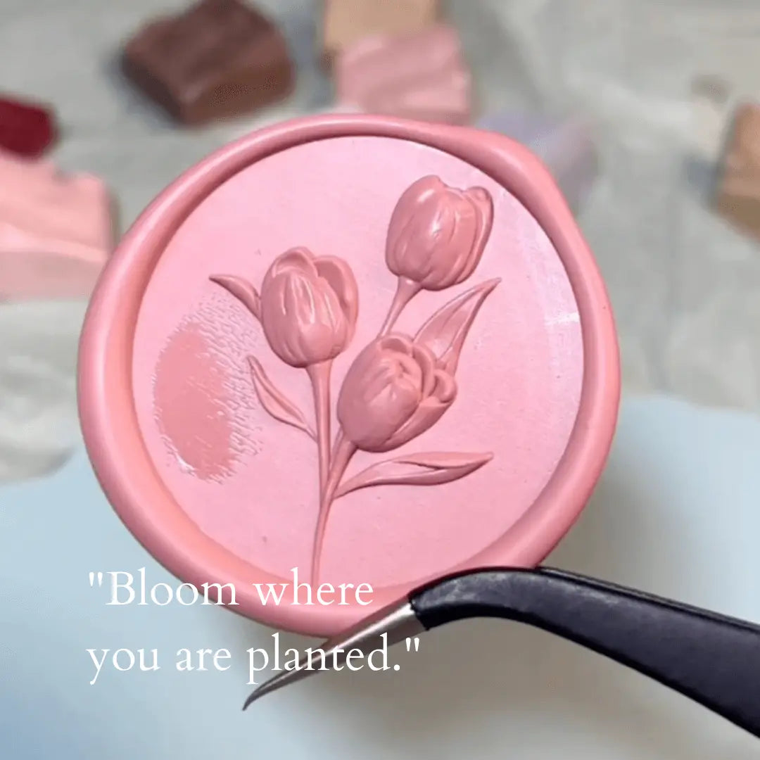 3D Lily Wax Seal Stamps