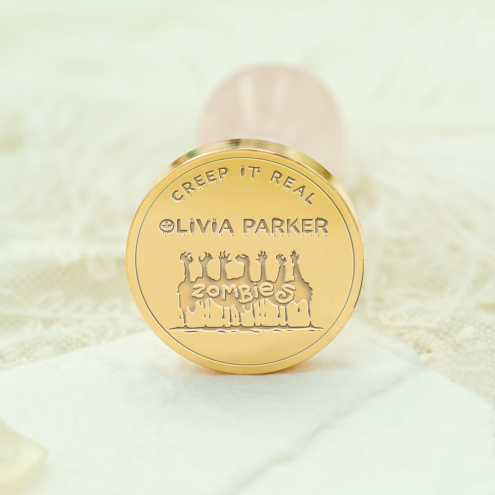 Custom Zombie Hands Halloween Name Wax Seal Stamp