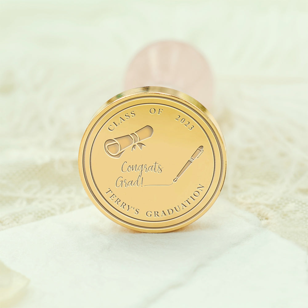 Happy Graduation Custom Wax Seal Stamp - Style 25 25-3